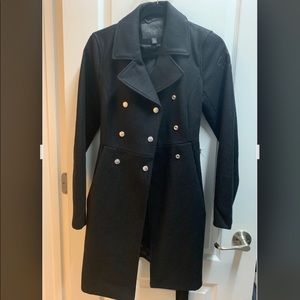 NWT True Religion Coat-Black size XS